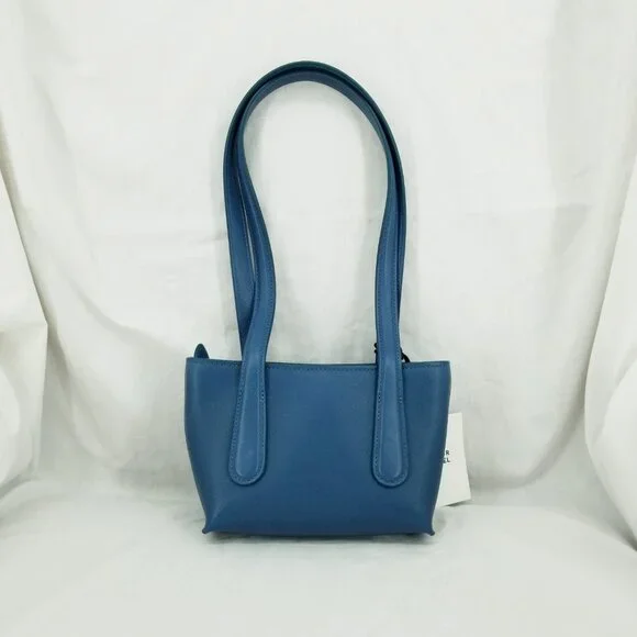 NWT Mansur Gavriel Mini Luxury Leather Bag - Peacock Blue - Picture 3 of 10